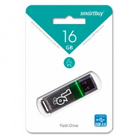 Флеш-накопитель 16GB USB3.0 Smart Buy Glossy series Dark grey/Dark blue