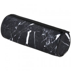 Пенал-тубус BRAUBERG, с эффектом Soft Touch, мягкий, Black marble, 22х8 см, 271569 271569