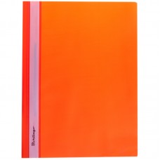 Папка-скоросшиватель пласт. с прозр.верхом А4 оранжевый арт.04116, 31266, 228673