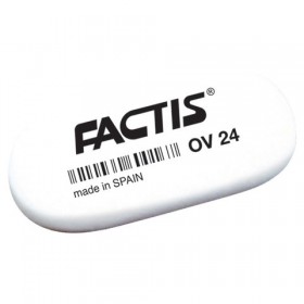 Ластик FACTIS OV 24 овальн. 49х24х9 мм, синтетич. каучук арт.CMFOV24 (220856)