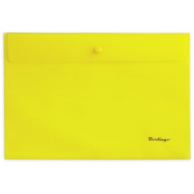 Папка-конверт на кнопке А4 200мкм Berlingo желт.арт.04105, 04405 (134795, 352677)