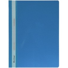Папка-скоросшиватель пласт. с прозр.верхом А4 голуб.арт.04110, 30899