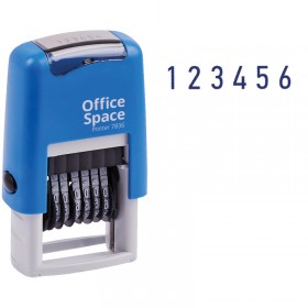 Нумератор мини автомат OfficeSpace, 3 мм 6 разрядов арт.40501 (323831)