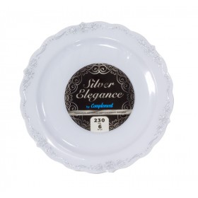 Тарелка пластиковая белая  Silver Elegance d 230мм (6шт) Complement 