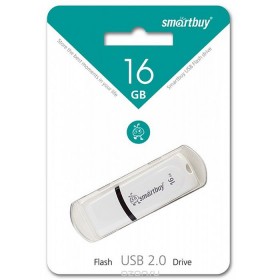 Флеш-накопитель 16GB Smart Buy Paean белый/черный