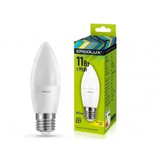 Лампа светодиодн. Ergolux LED C35-11W-Е14-4500К (холодный свет, свечка)