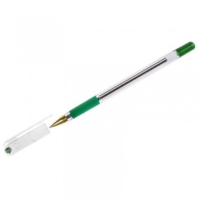 Ручка шар. MC Gold зелен. на масл. основе 0,5мм,с резин. упором (235079)