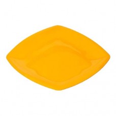 Тарелка 180*180  плоская желтая (3шт)