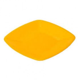 Тарелка 300*300  плоская желтая (3шт)
