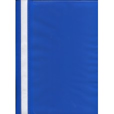 Папка-скоросшиватель пласт. с прозр.верхом А4 синий врт. 04102, 30911, 220385