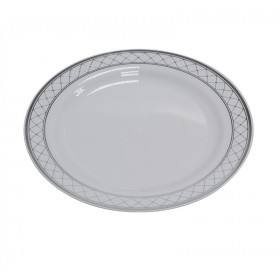 Тарелка пластиковая белая Silver Line d 230мм (6шт) Complement 