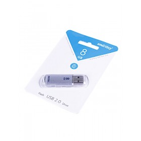 Флеш-накопитель 8GB Smart Buy V-Cut серебро