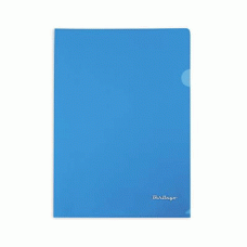 Папка-уголок А4 синяя арт.04302, 04102, ММ-30949 (130062, 356788)