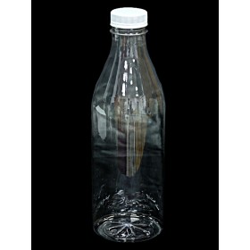 Бутылка  ПЭТ+ крышка 1,0л широкое горло (38мм) УПАК 60шт/уп