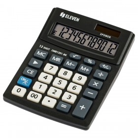 Калькулятор настольный Eleven CMB1201-BK, 12 разрядов, 102*137*31мм, черный CMB1201-BK (339196)
