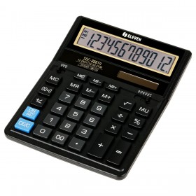 Калькулятор настольный Eleven SDC-888TII, 12 разрядов, 158*203*31мм, черный SDC-888TII (339221)