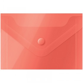 Папка-конверт на кнопке А7 150мкм, цв. в асс. арт.281228, 281230, 267537, 267538 (OfficeSpace)
